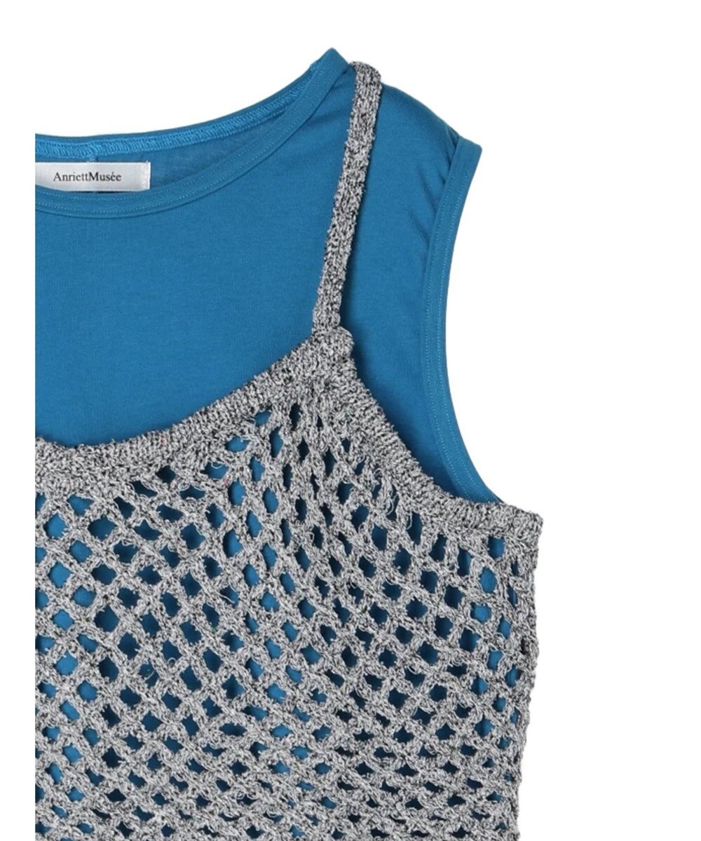 Green Parks ニットビスチェ付きカットソーワンピース 