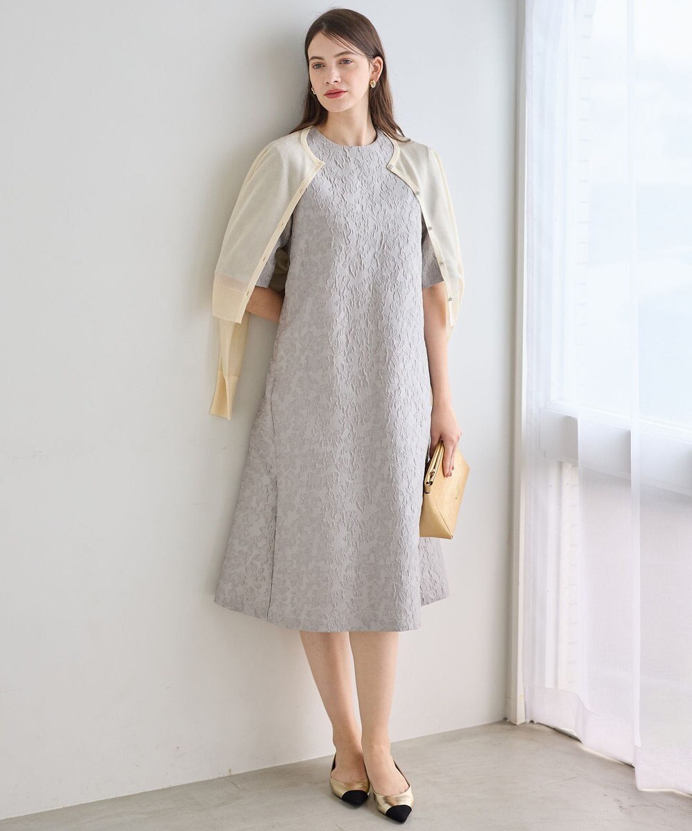 23区 【APPLAUDIR】フラワージャカード ドレス 