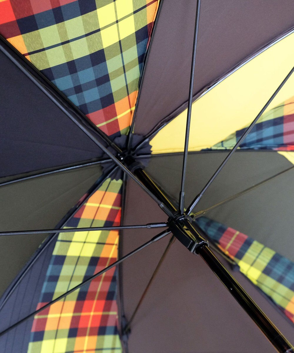 +RING 【限定/日本製】メンズ向け プラスリング 長傘60cm YEL/CHK SR62 