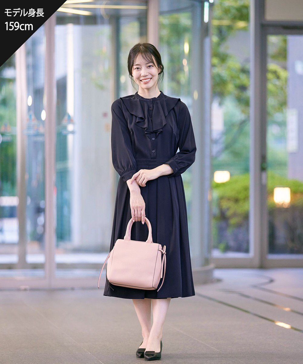 Tiaclasse 【洗える】ラッフルフリルワンピース 