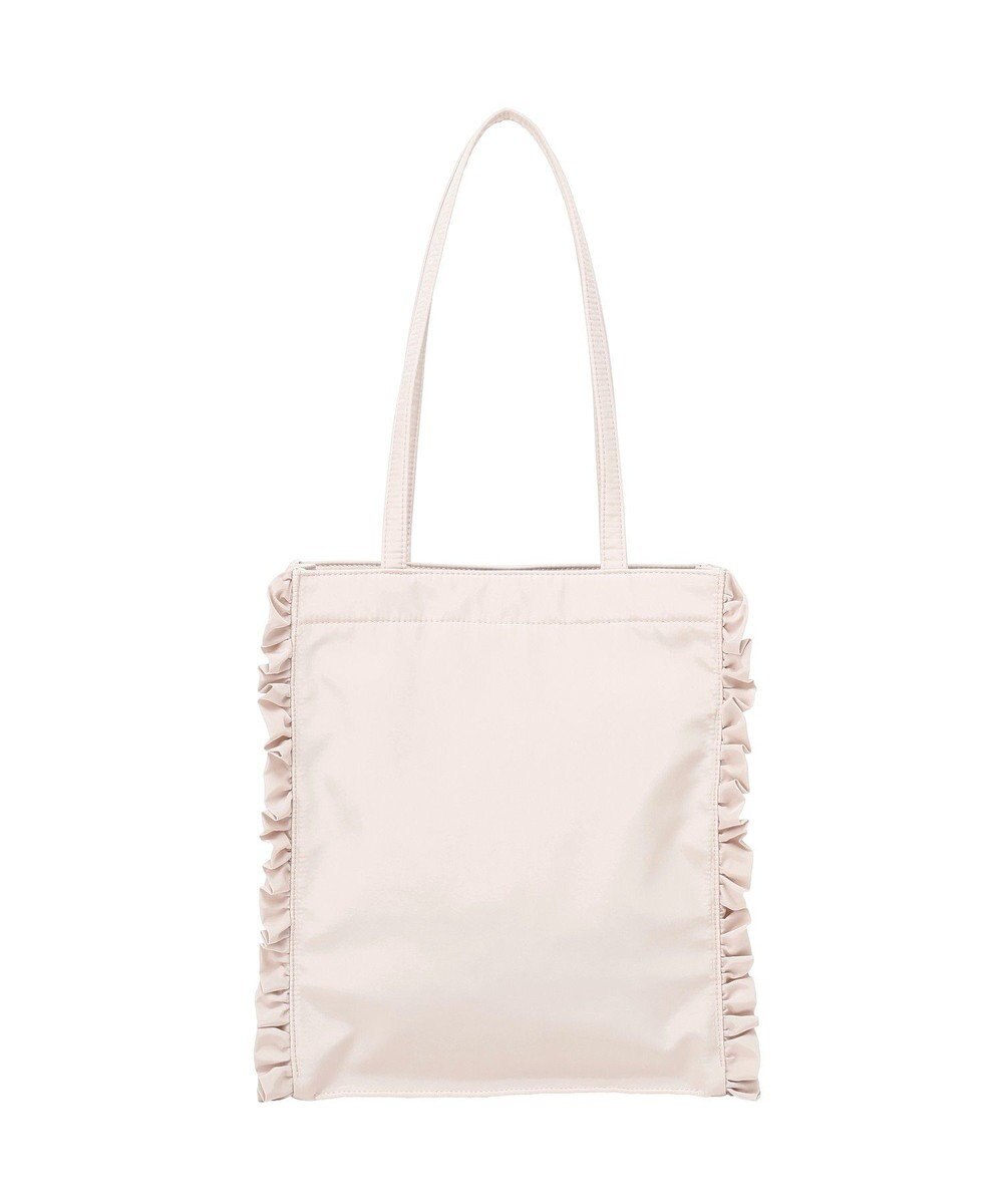 Maison de FLEUR 撥水加工フリルスクエアトートバッグ 