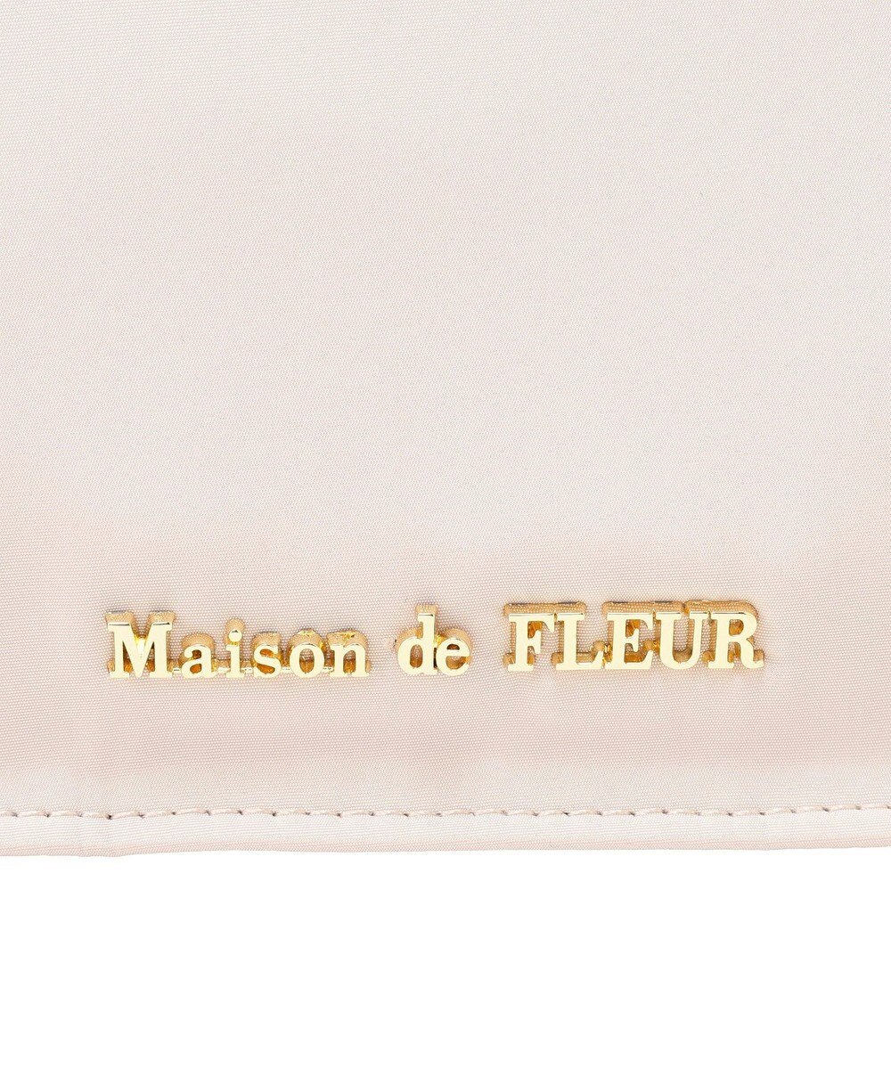 Maison de FLEUR 撥水加工フリルスクエアトートバッグ 