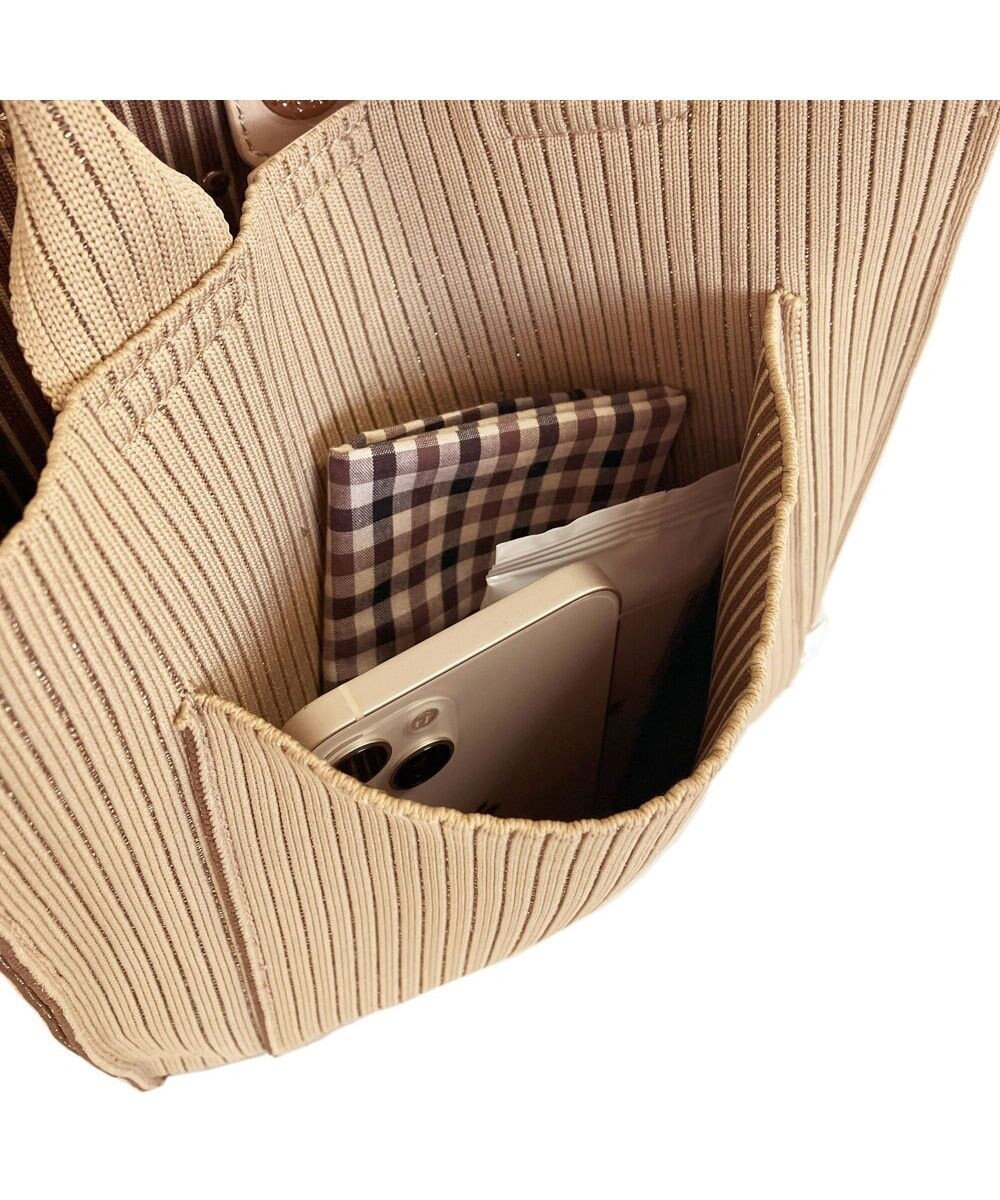 ROOTOTE 1062【ラメ糸ミックス－正方形型】LT.スクエア.グリンプス.ニット-A 