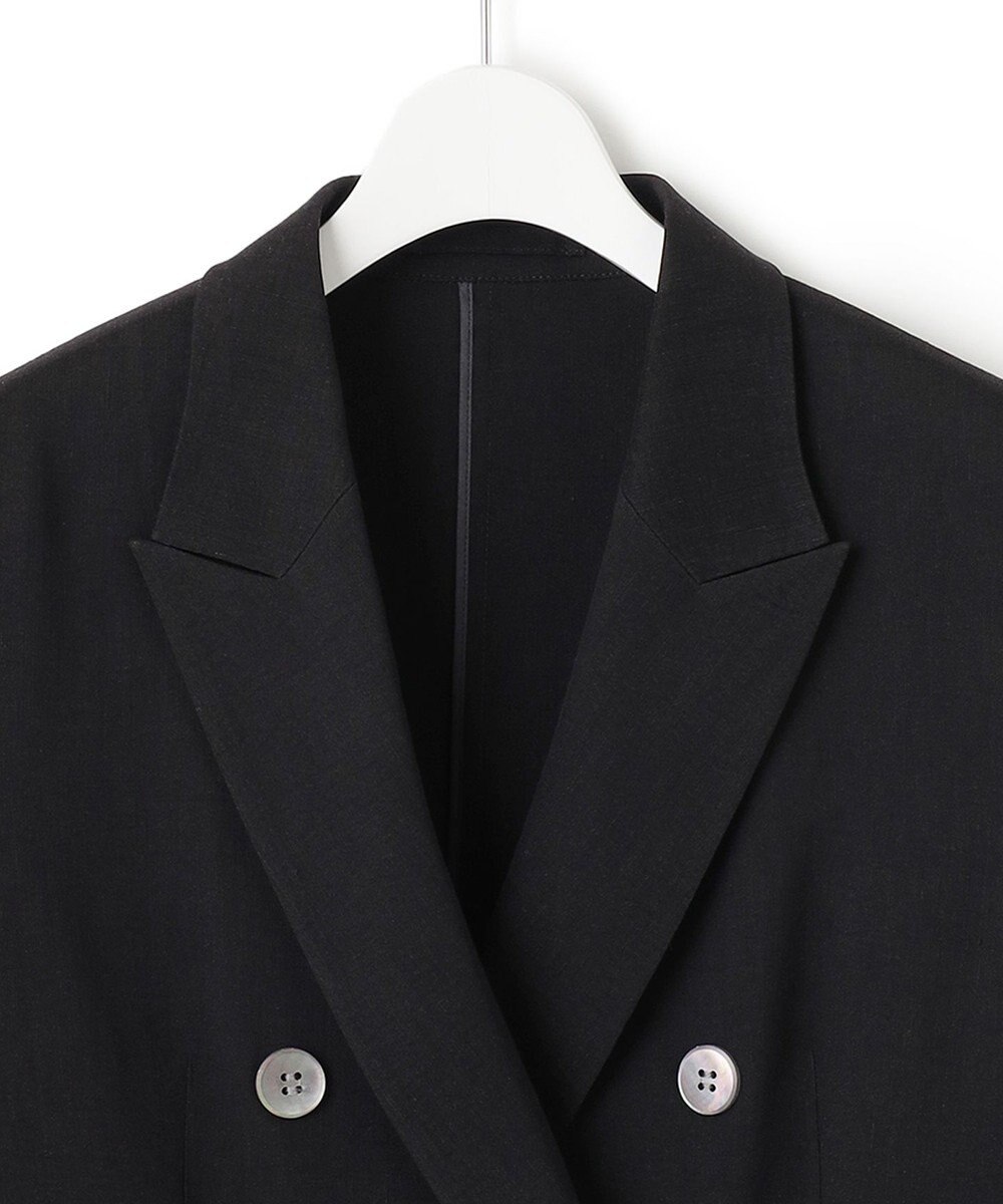 23区 【STORY7月号掲載】リネンレーヨンストレッチ ダブル ジャケット 