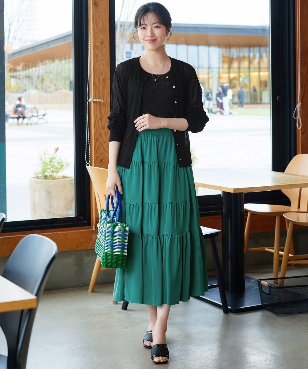 Tiaclasse 麻タッチカーディガン 