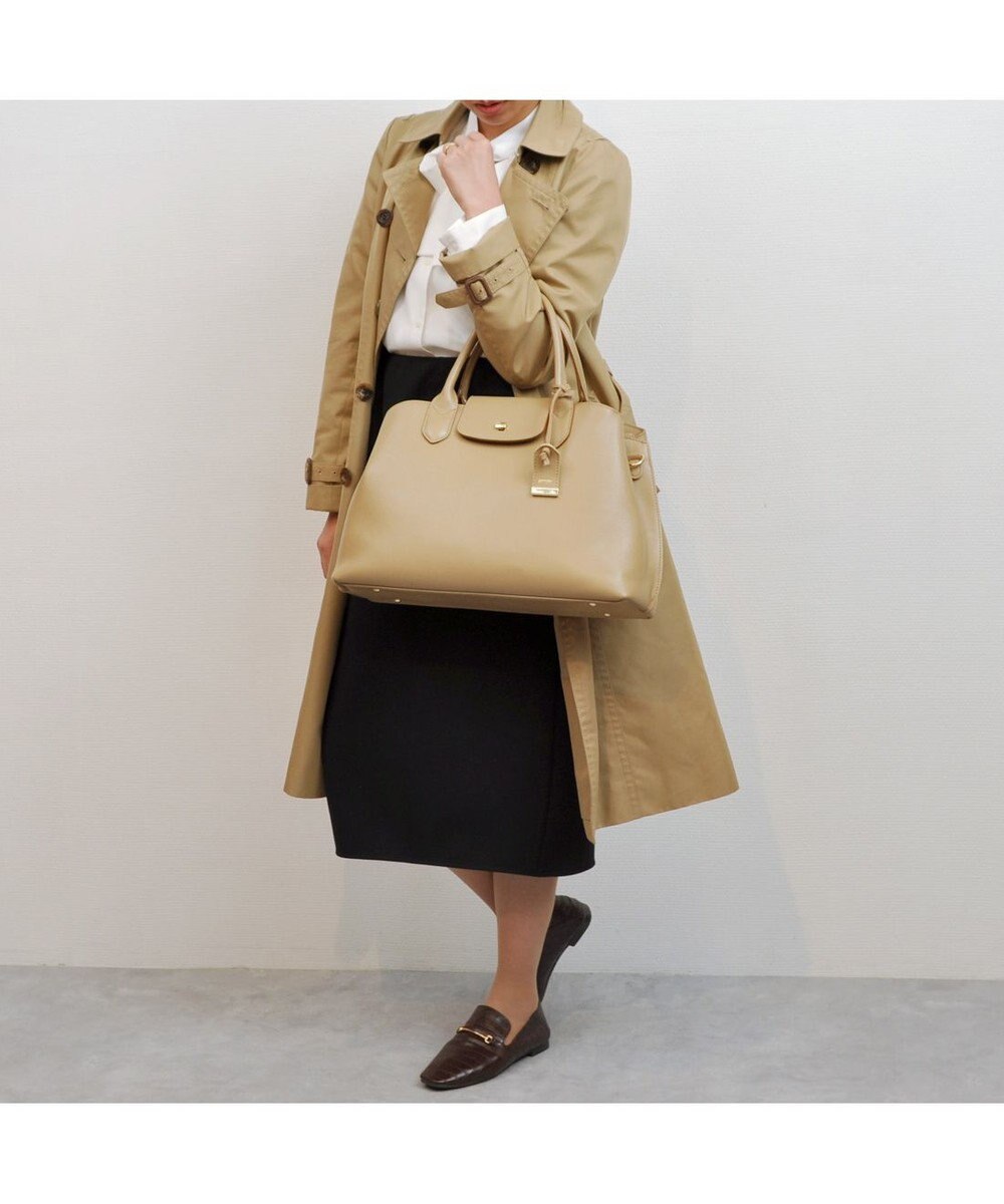 UNBILLION perche ゴートユーティリティヒネリかぶせA4トート 