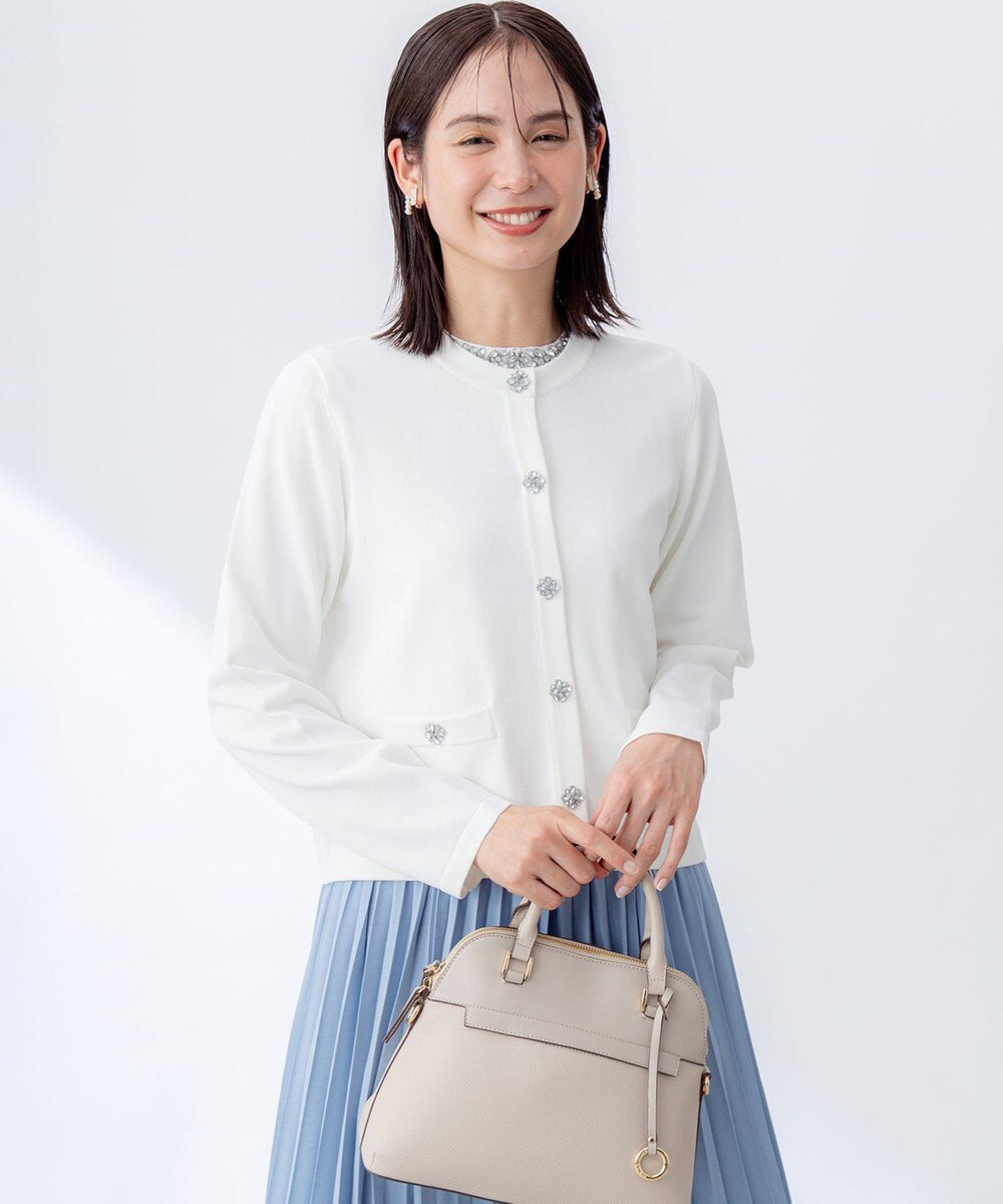 組曲 【WEB限定】ビジューニット ジャケット 