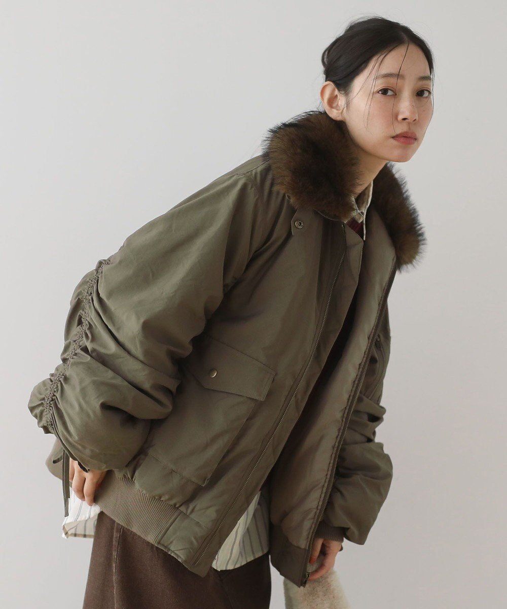 Green Parks ・ｓｗｉｎｇ　ｂｙ　ティペット付ミリタリーブルゾン 
