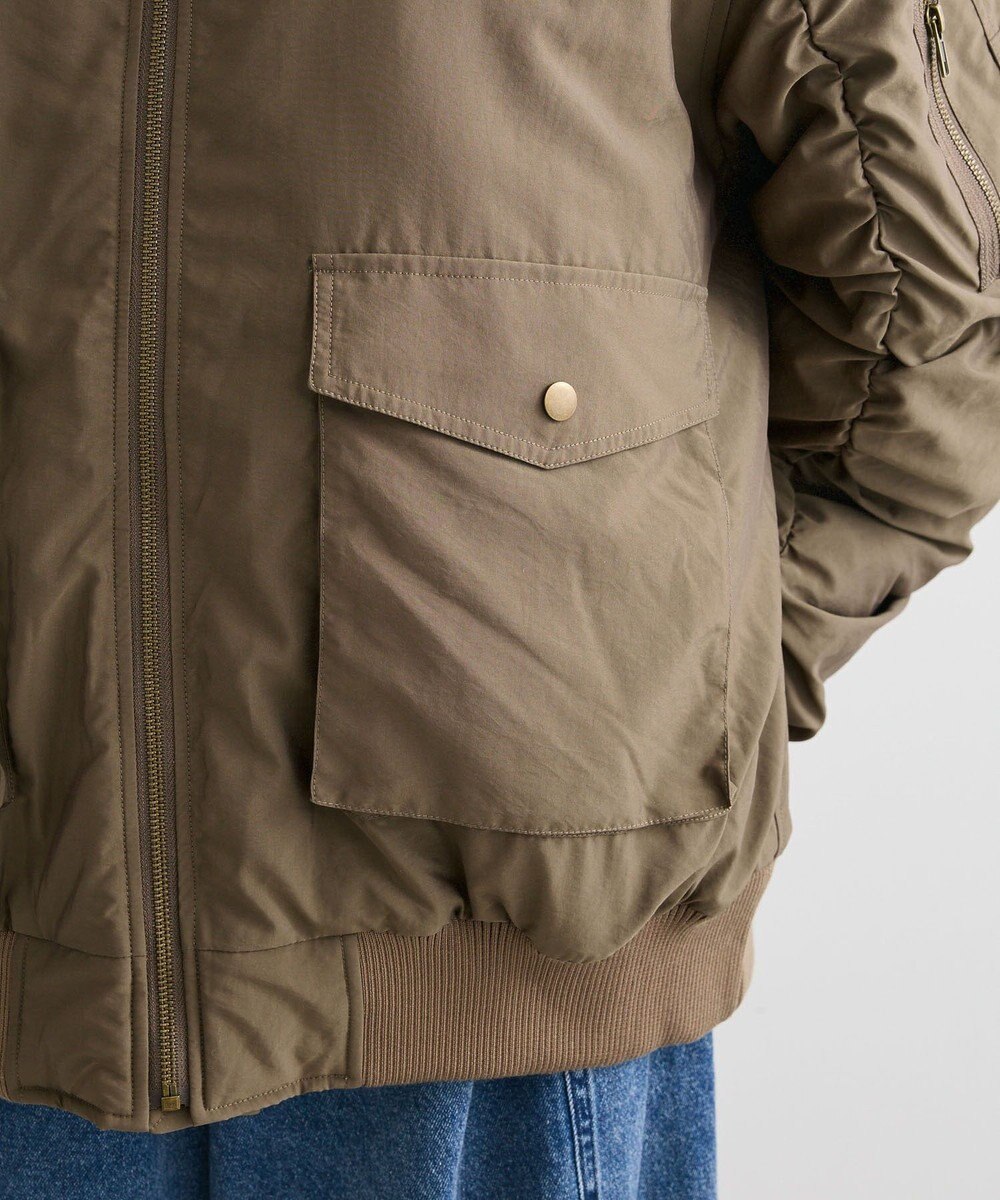 Green Parks ・ｓｗｉｎｇ　ｂｙ　ティペット付ミリタリーブルゾン 