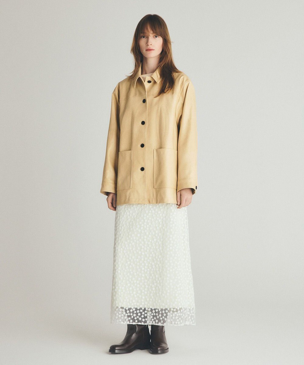 UNFILO L 【洗える】フェイクレザー ジャケット 