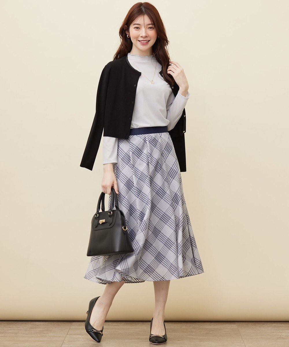 ANY SIS 【洗える】レースネックショートレングス カーディガン 