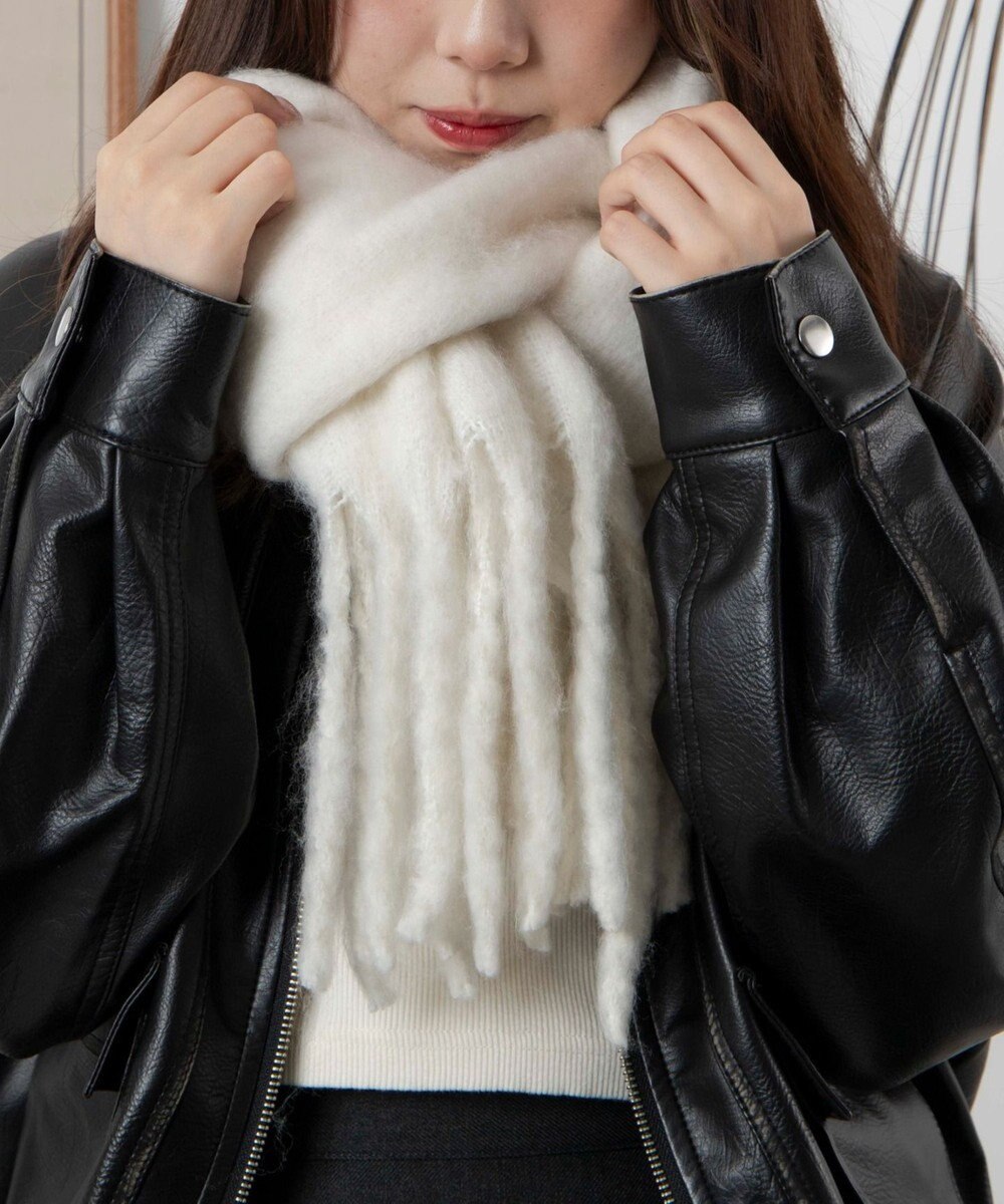 WEGO 【ユニセックス着用ITEM】ワイドフリンジストール 