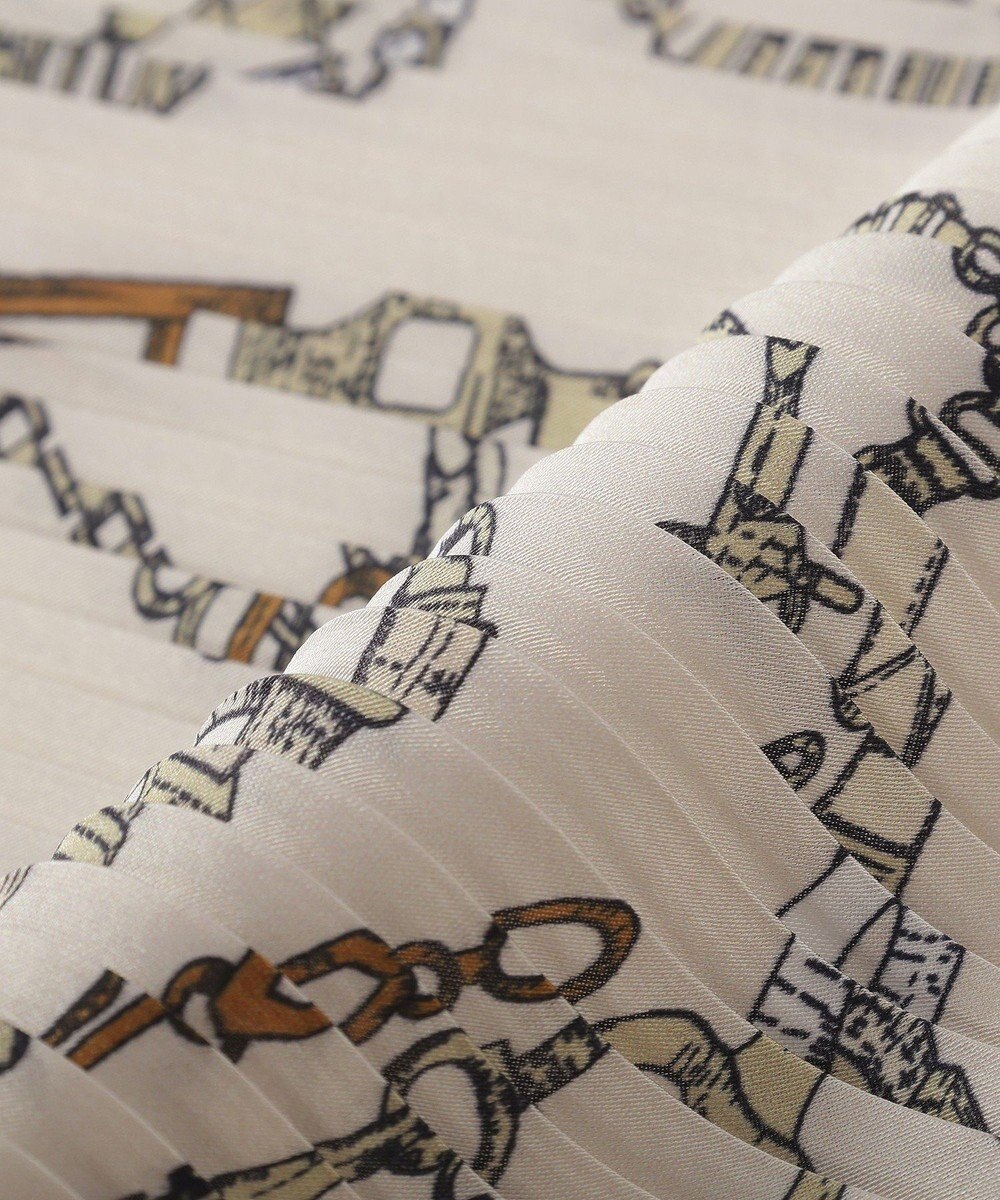 YECCA VECCA ビットプリントプリーツスカーフ 