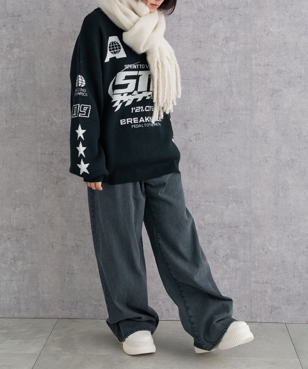 WEGO 【ユニセックス着用ITEM】ワイドフリンジストール 