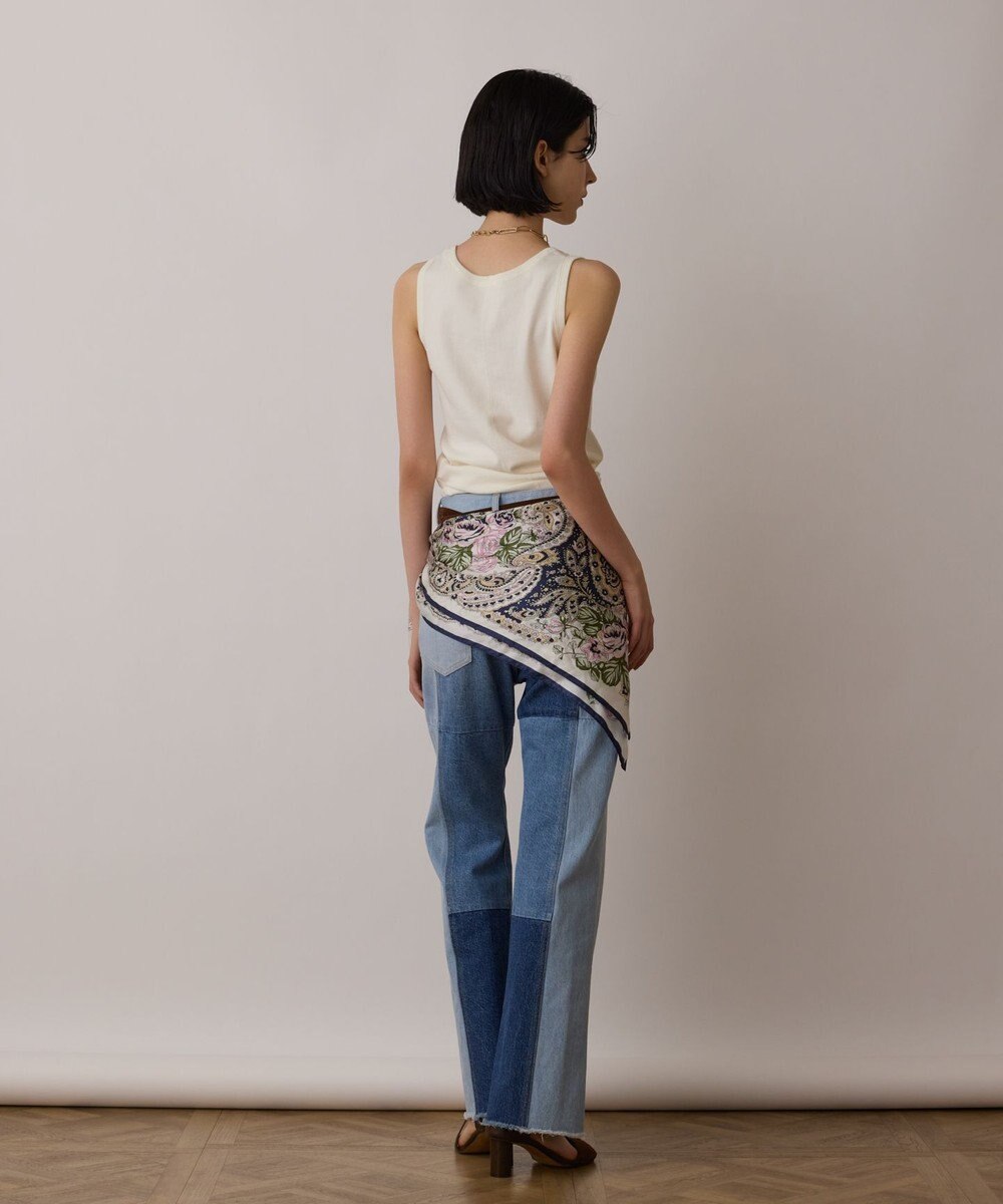 GRACE CONTINENTAL フラワーペイズリースカーフ 