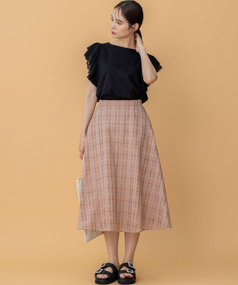 組曲 S ラメシアーチェック スカート 