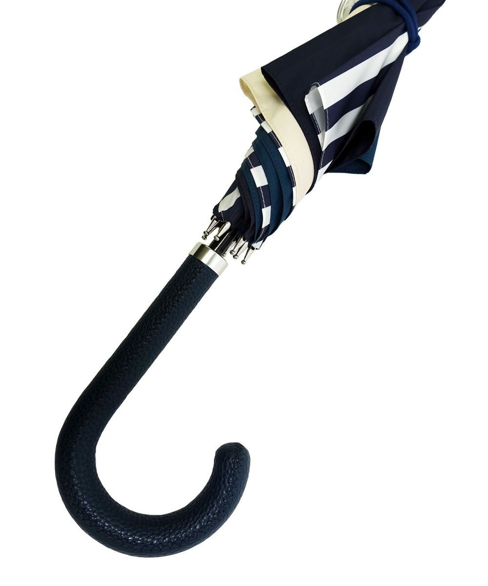 +RING レディース向け プラスリング 長傘60cm NVY/WHT T1286 