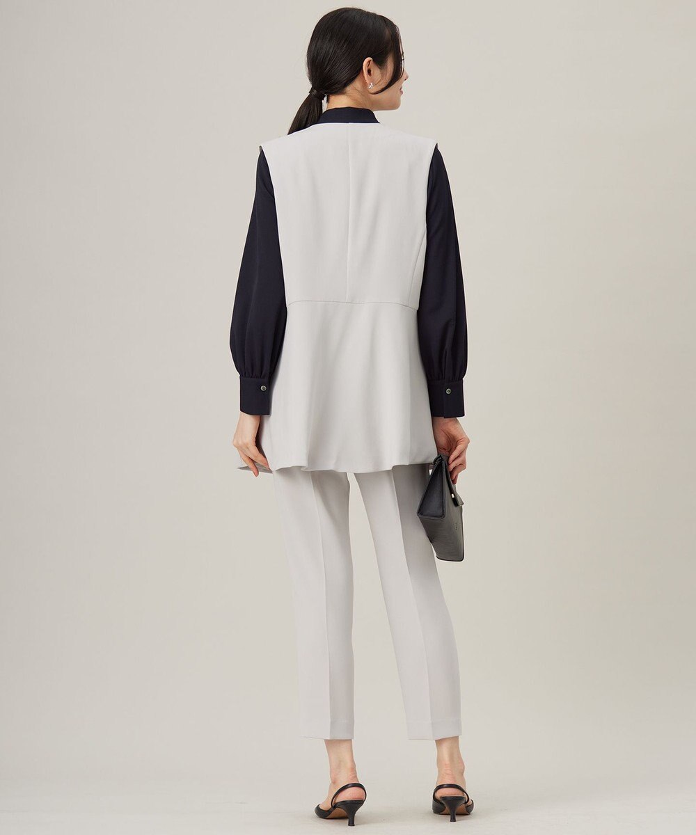 自由区 【セットアップ対応・洗える】トリアセダブルクロス ジレ 