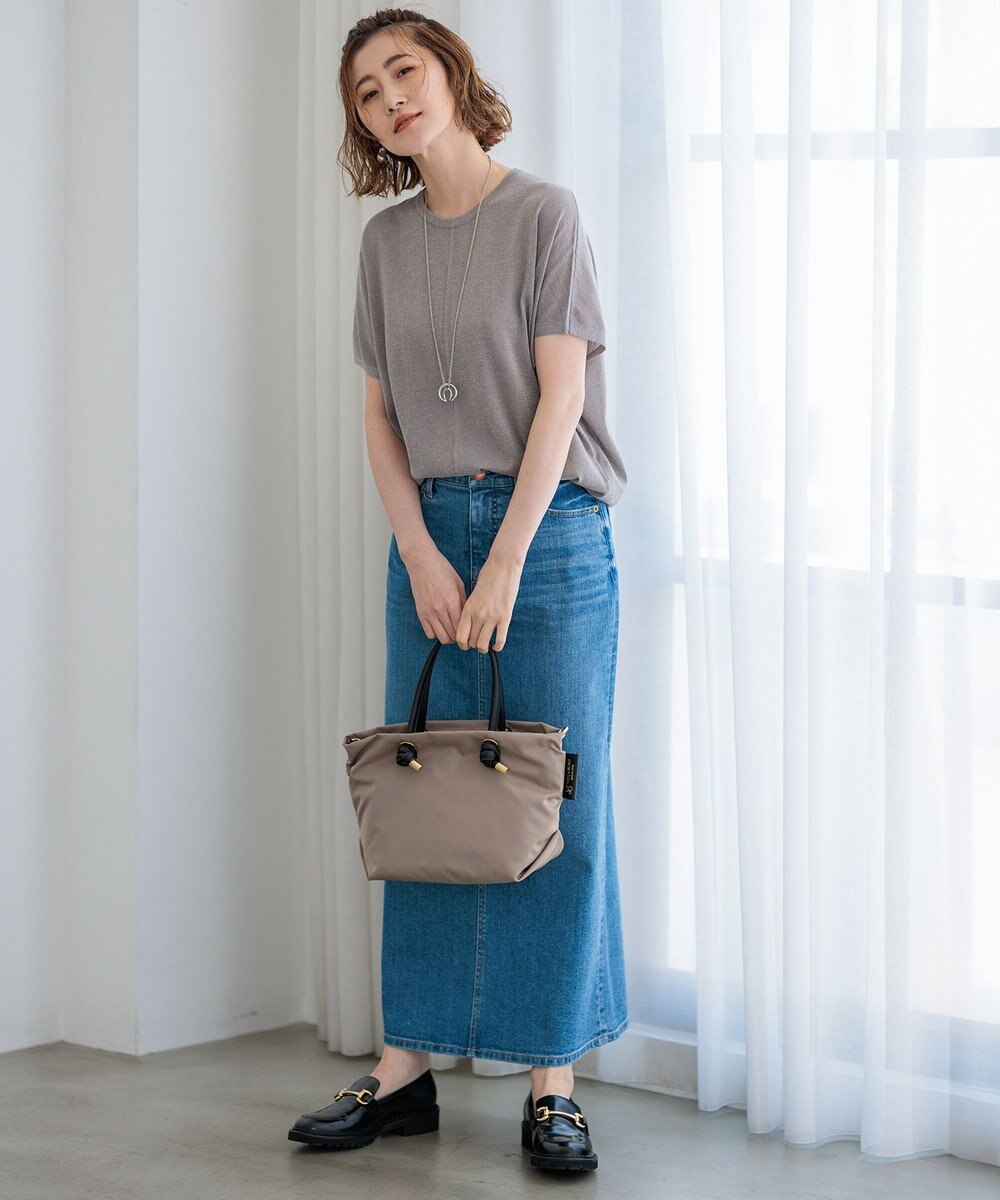 23区 S 【洗える】クリスピーシアールレックス フレンチスリーブ プルオーバー 