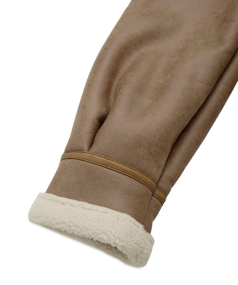 earth music&ecology フェイクムートンジャケット 