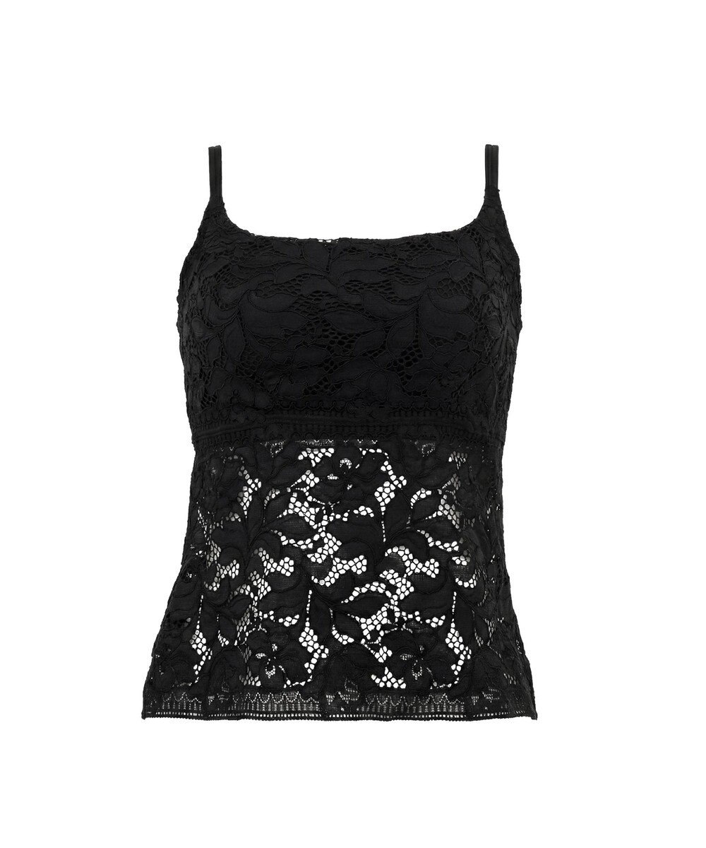 BRADELIS New York 【BRADELIS New York】レーシィブラキャミ26S1 カップ付き ブラトップ 補正下着 ノンワイヤー 