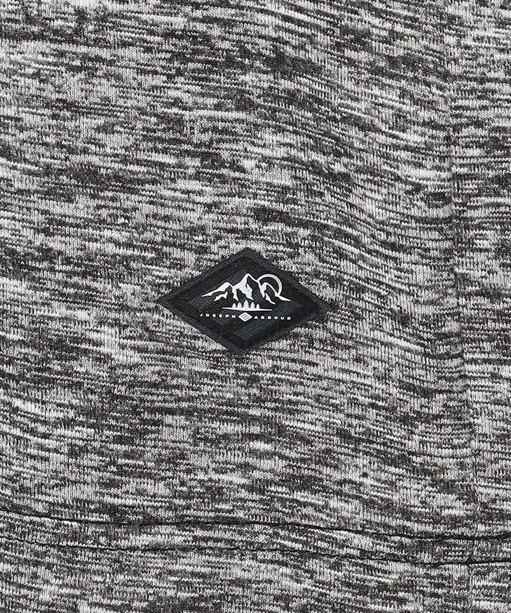 JOSEPH ABBOUD MOUNTAIN 【ゆったりシルエット】ランダムスラブリップ アウトドアポロシャツ 