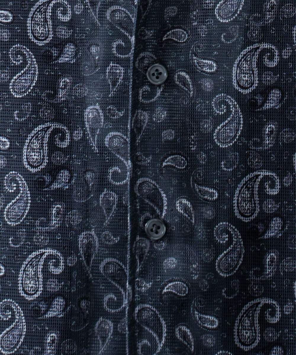 WEGO メッシュパターンオープンカラーシャツ（SS） 