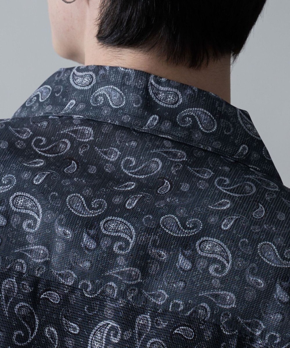 WEGO メッシュパターンオープンカラーシャツ（SS） 