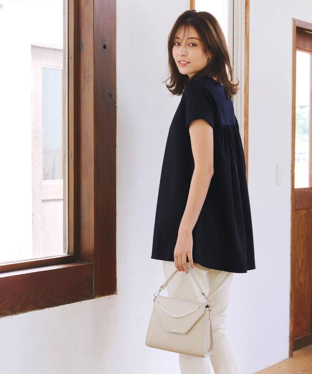 Tiaclasse 【UVカット・吸水速乾】 “きれい見え” バックフレアチュニック 