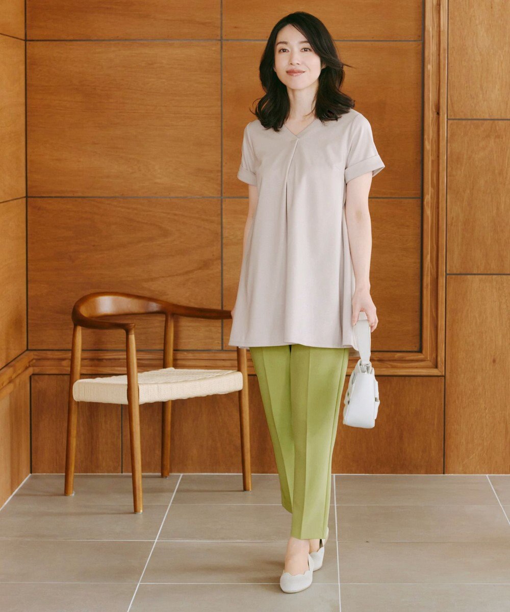 Tiaclasse 【UVカット・吸水速乾】 “きれい見え” バックフレアチュニック 