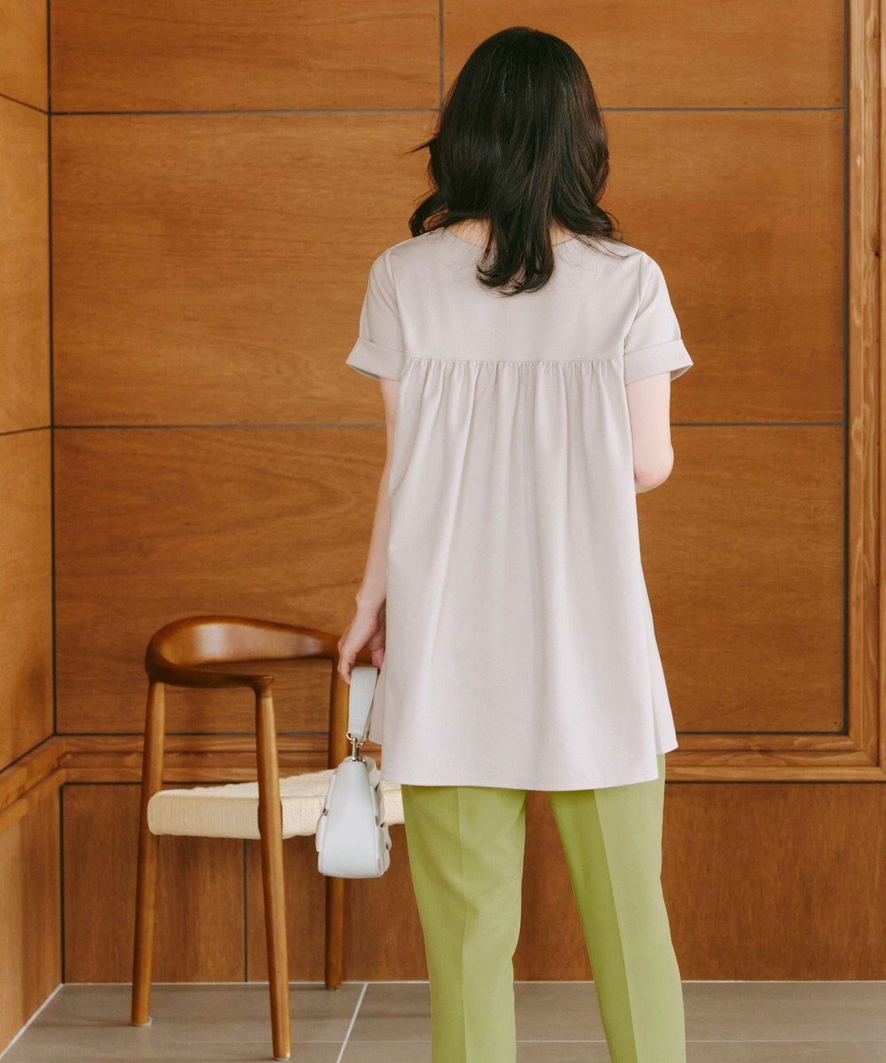 Tiaclasse 【UVカット・吸水速乾】 “きれい見え” バックフレアチュニック 