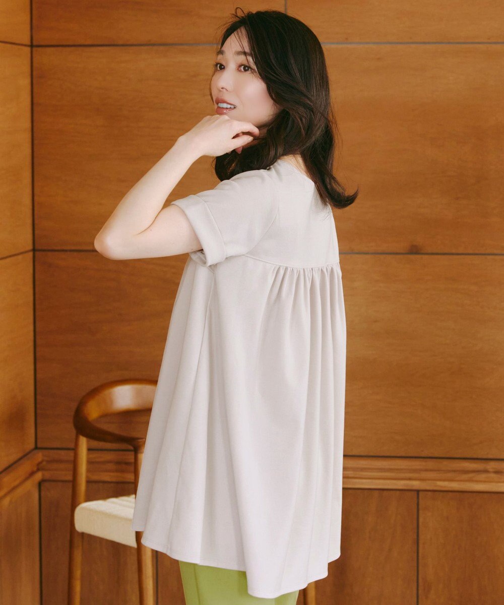 Tiaclasse 【UVカット・吸水速乾】 “きれい見え” バックフレアチュニック 