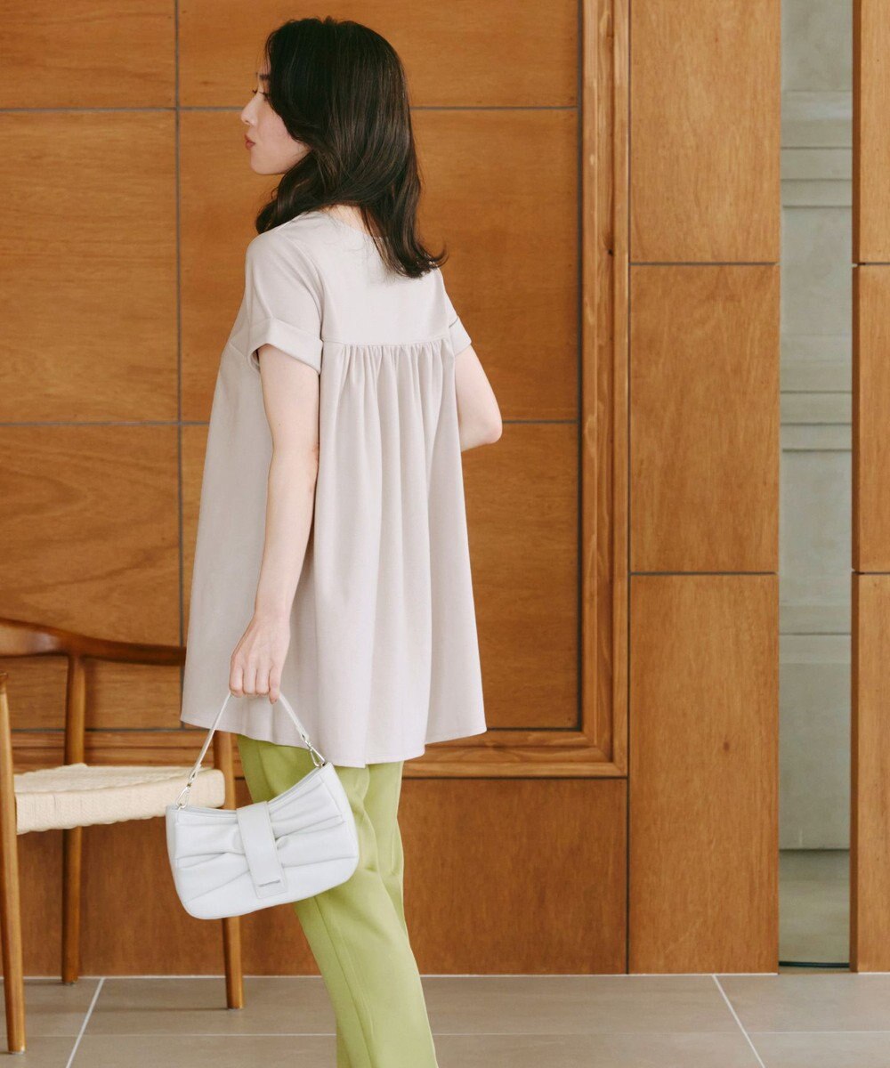 Tiaclasse 【UVカット・吸水速乾】 “きれい見え” バックフレアチュニック 