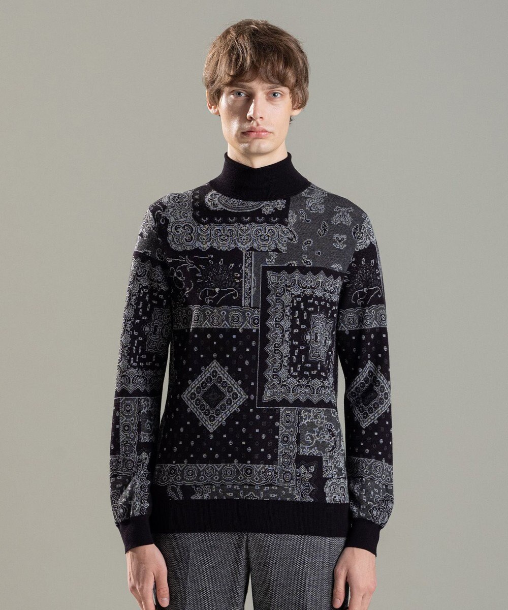 JOSEPH HOMME コラージュジャガード　タートルネック 