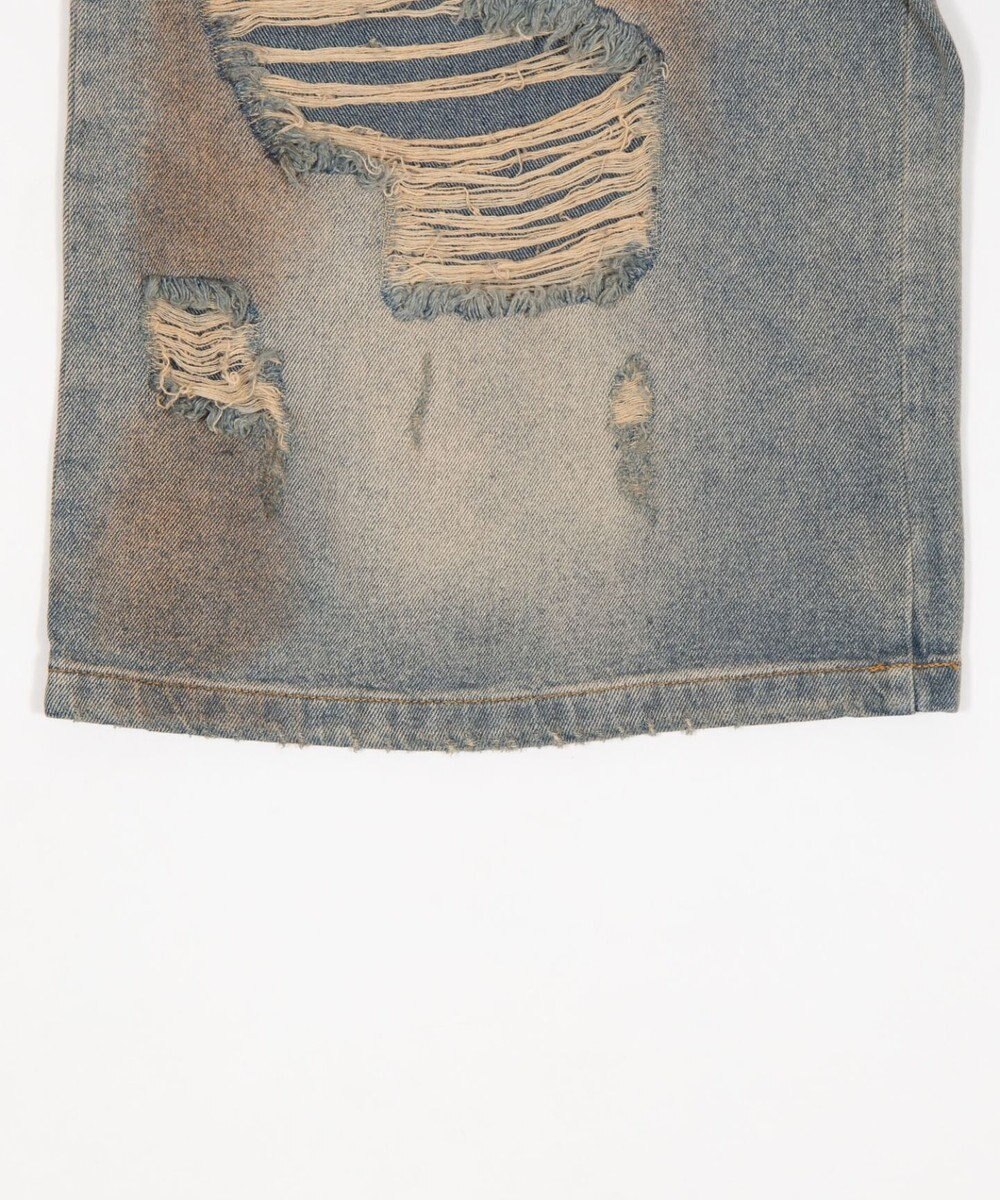 WEGO ダメージデニムハーフパンツ 