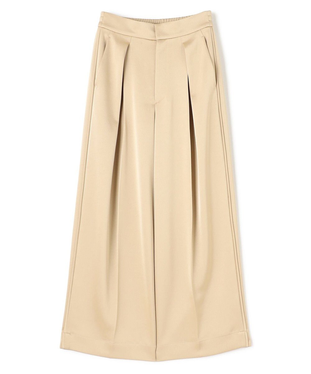 uncrave シャイニーダブルサテン ワイドパンツ 