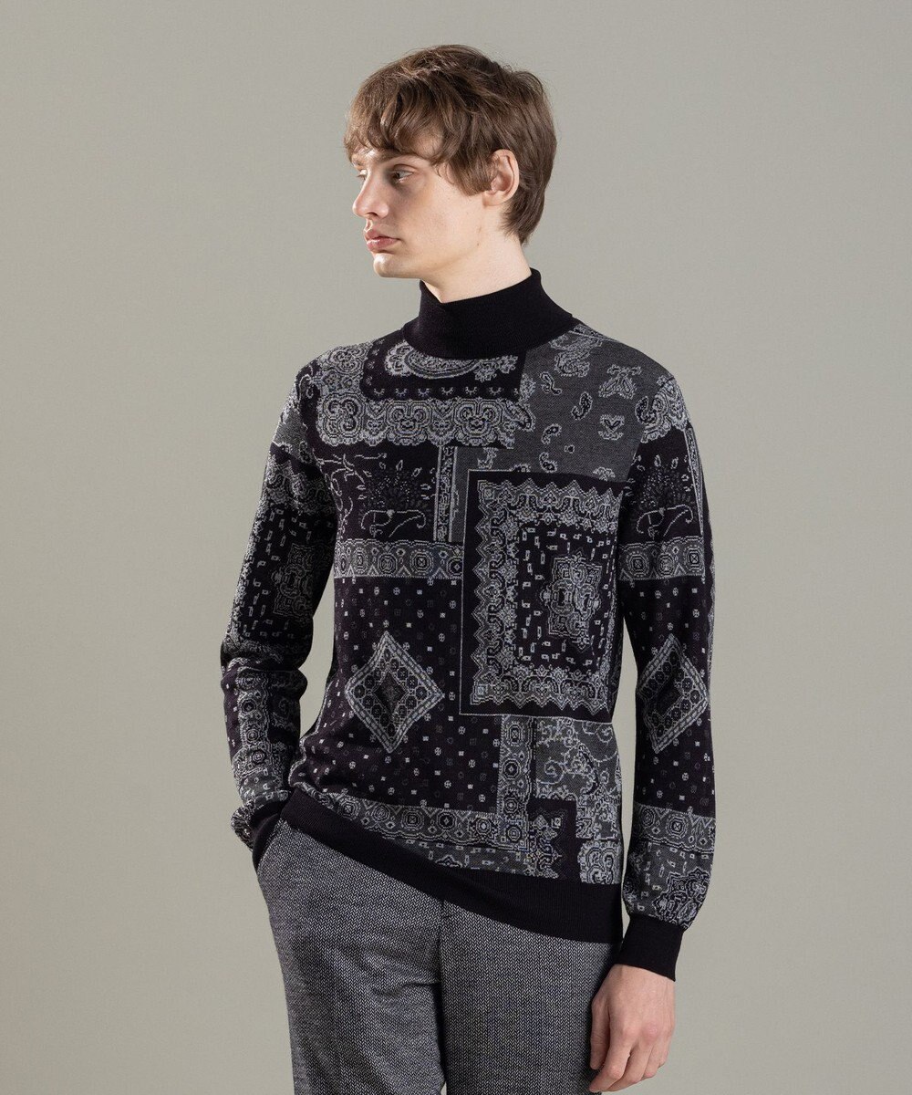 JOSEPH HOMME コラージュジャガード　タートルネック 