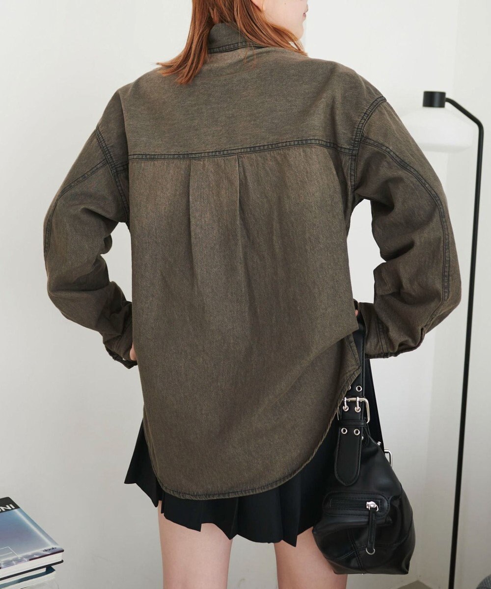 WEGO デニムウエスタンBIGシャツ 