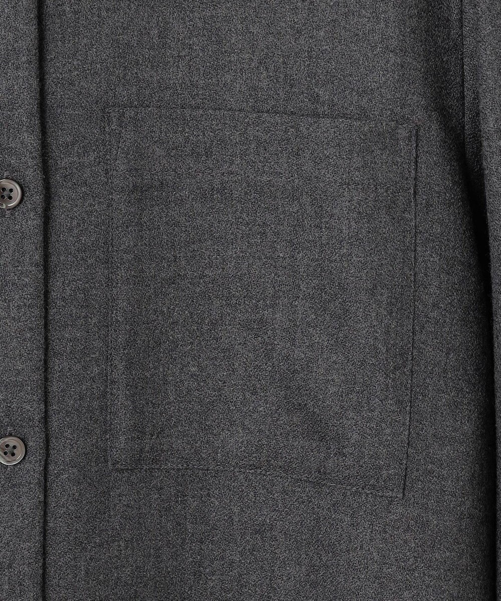 自由区 ウールジョーゼットシャツ ワンピース 