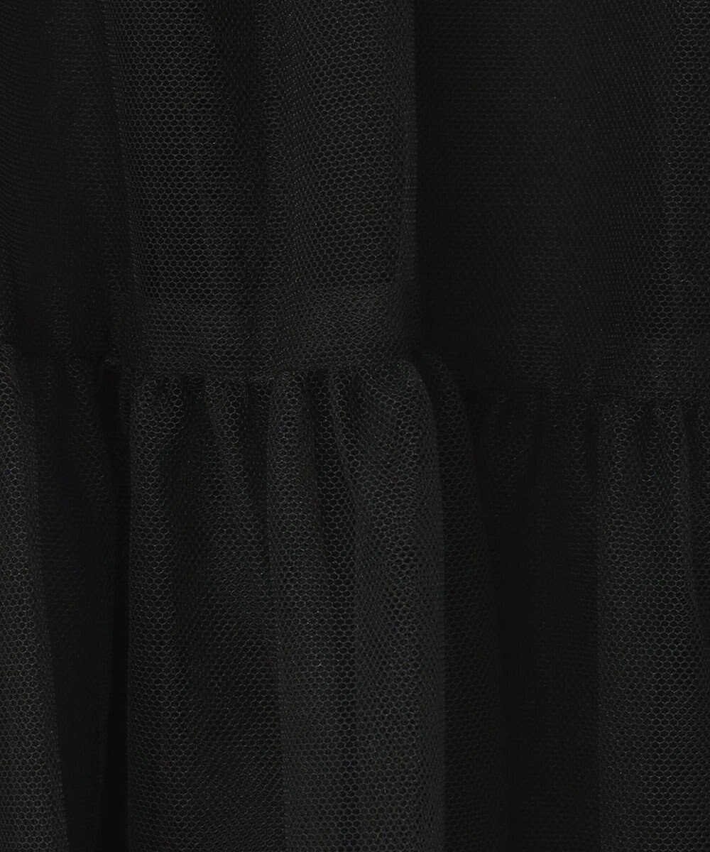 GRACE CONTINENTAL ブラックタフタオーバースカート 