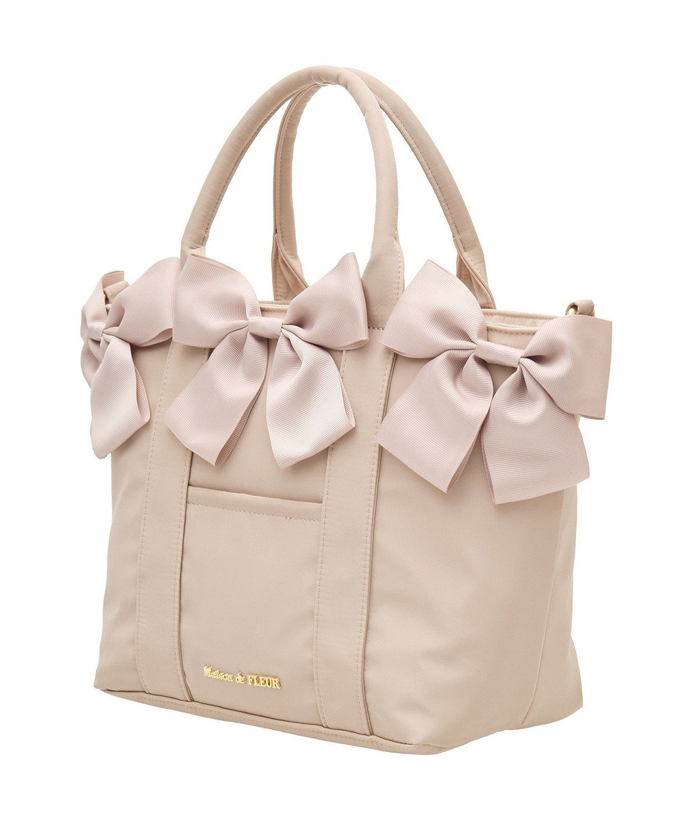 Maison de FLEUR EC限定ボリュームリボン2Wayトートバッグ 