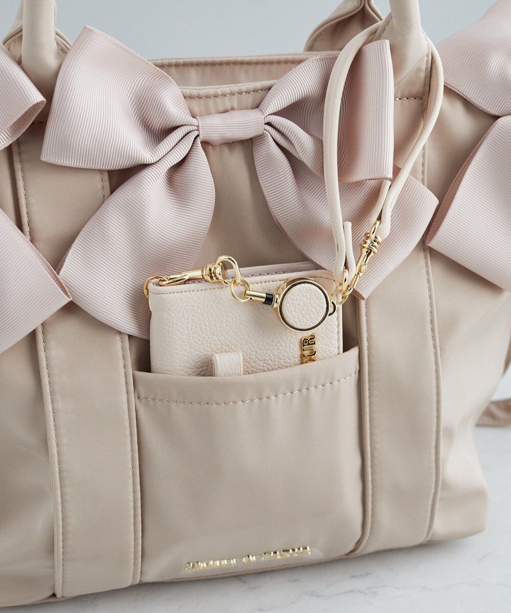 Maison de FLEUR EC限定ボリュームリボン2Wayトートバッグ 