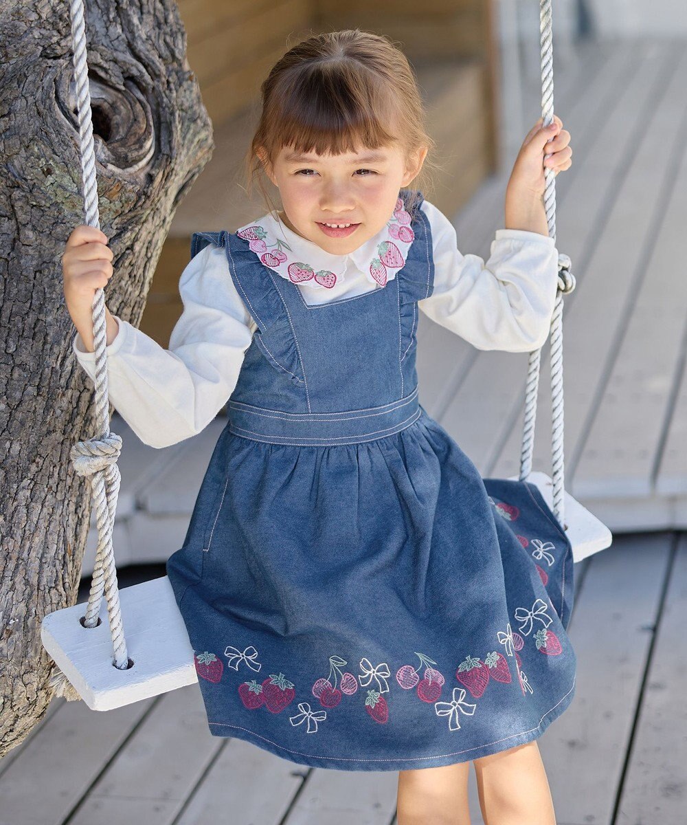 ANY KIDS 【チェリーベリーシリーズ】刺繍 ブラウス 