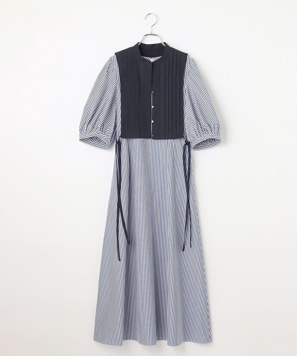 #Newans 【洗える】ピンタックベストコンビワンピース 