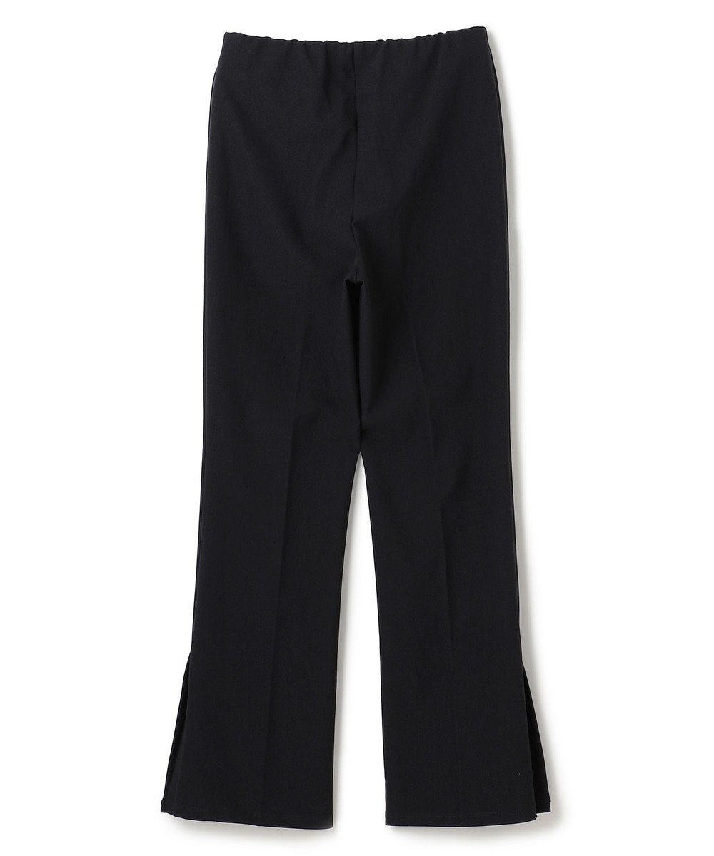 BEIGE， 【BEIGE,ecru/WEB限定】RIB BOTTOMS / ウエストゴムストレッチリブフレアパンツ 