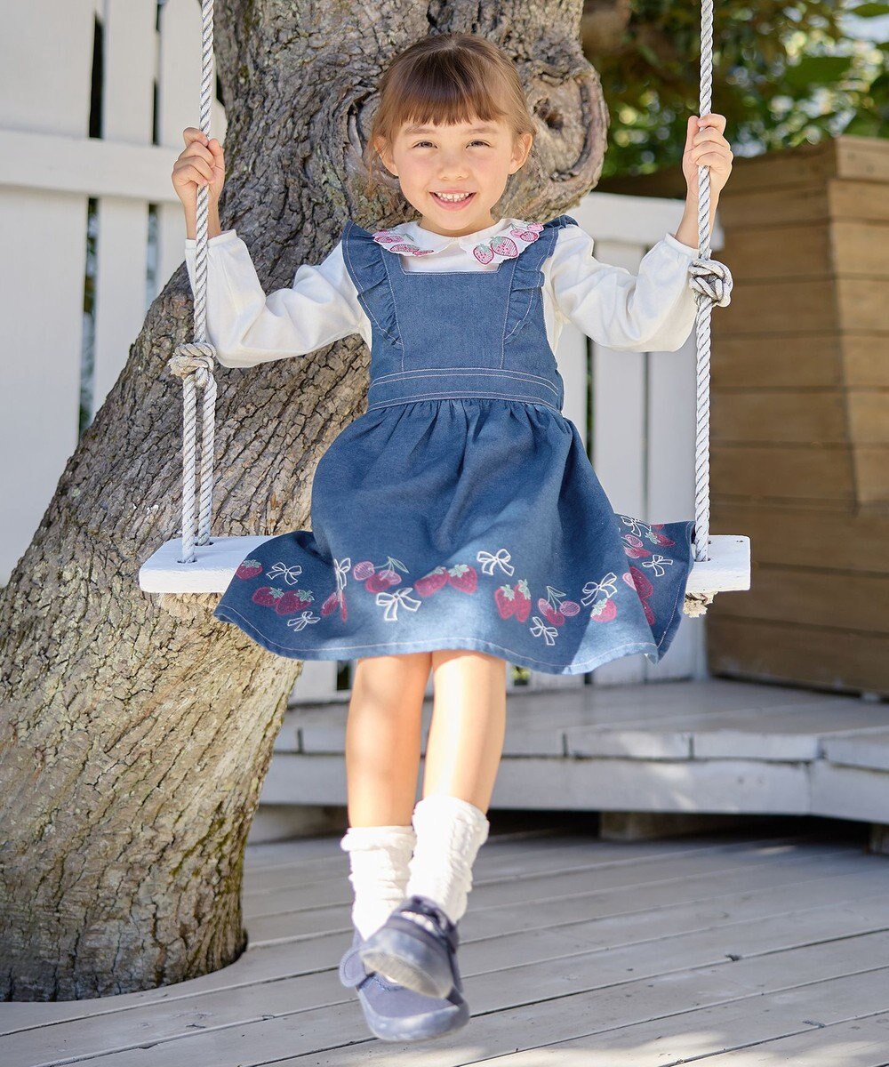 ANY KIDS 【チェリーベリーシリーズ】刺繍 ブラウス 