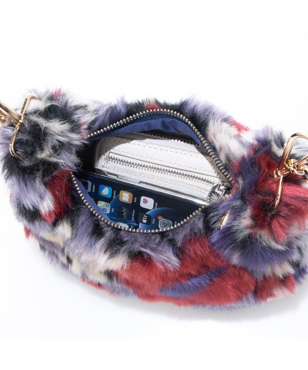 UNBILLION カシュカシュ cachecache / 花柄エコファーチェーンショルダー 