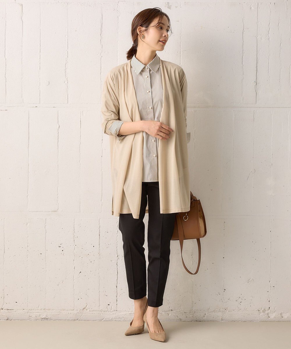 組曲 S 【WEB限定】シアーツイルジャージー ロングカーディガン 