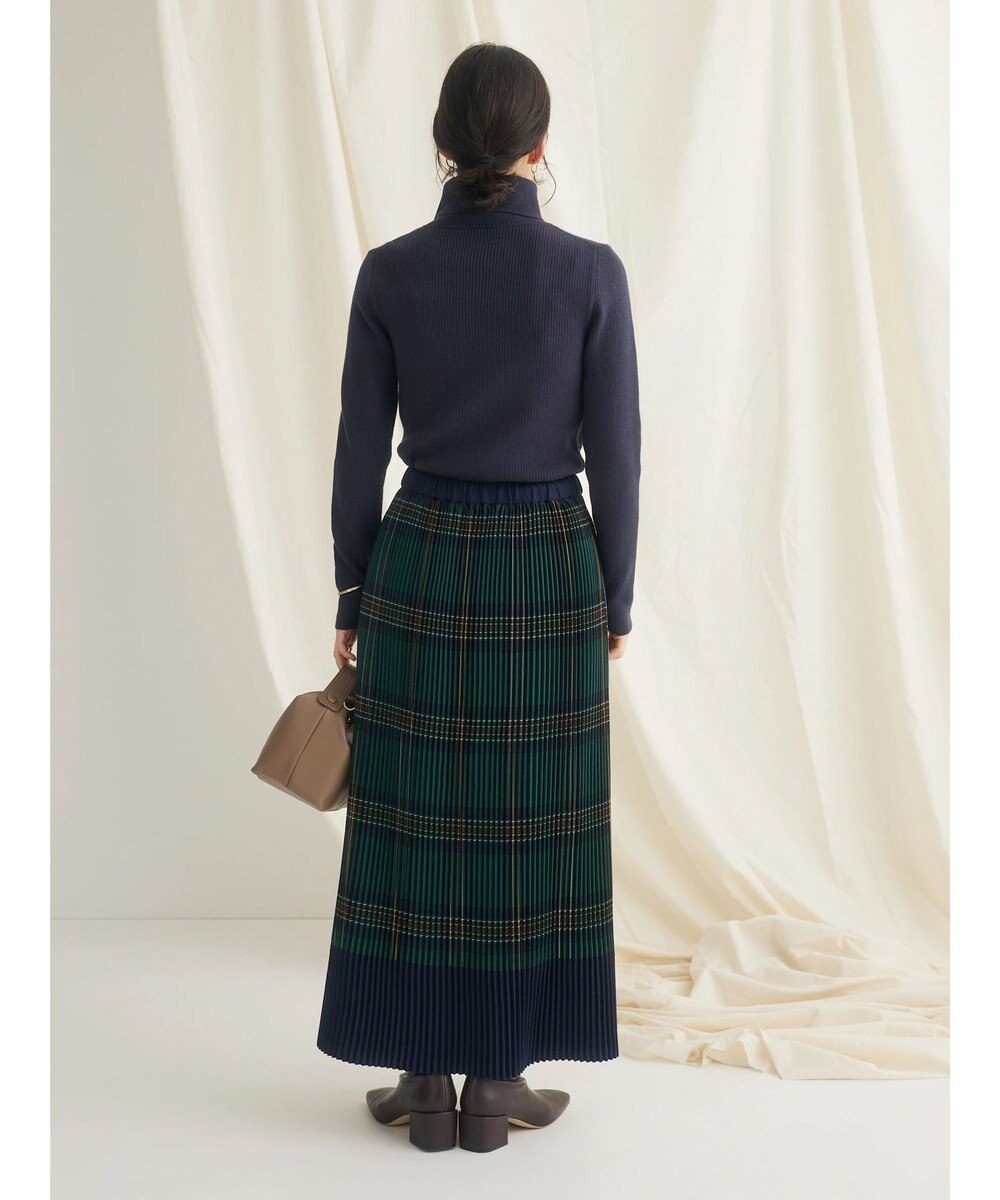 CRAFT STANDARD BOUTIQUE 配色チェックプリーツスカート 