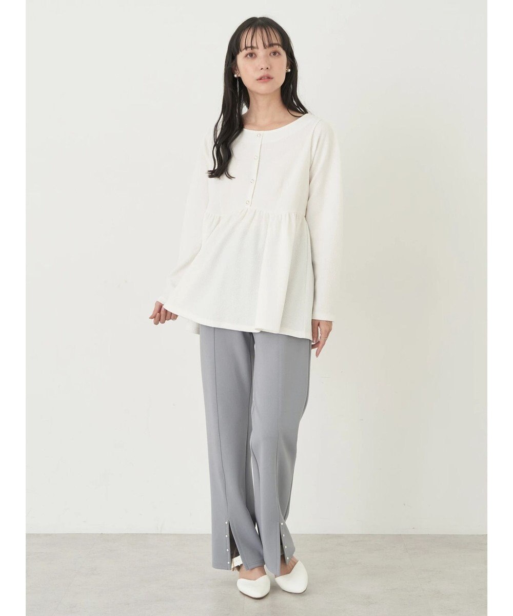 earth music&ecology パールスリットパンツ 